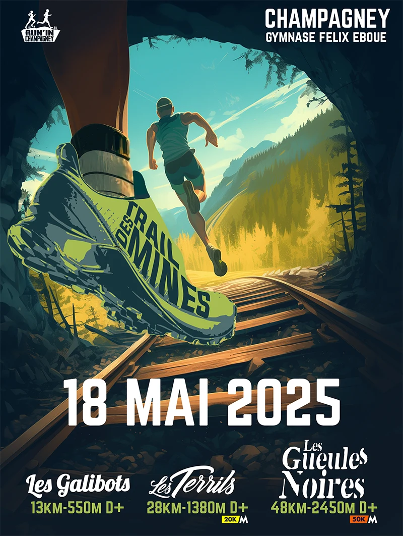 Affiche officielle du Trail des Mines 2025